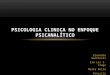 Psicologia Clinica No Enfoque Psicanalítico