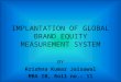 IMPLANTATION OF GLOBAL BRAND EQUITY MEASUREMENT SYSTEM.ppt