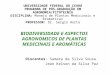 BIODIVERSIDADE E PLANTAS MEDICINAIS
