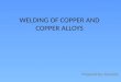 Copper Alloys Welding