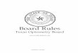Texas Optometry Board Rules