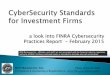 CyberSecurity - Review of FINRA 2015 Report