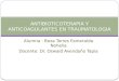 Antibioticoterapia y Anticoagulantes en Traumatologia