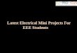 Latest Electrical Mini Projects For EEE Students