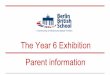 Parent information about the Exhibition 2015
