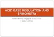 Acid Base Regulation and Spirometry