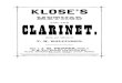 Klose Clarinet Method