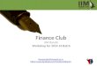 Finance Club Session 3