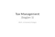 Pertemuan XIII XIV TaxManagement