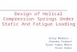 Helical Spring Design - Static Load