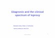 Diagnosis and the Clinical Spectrum of Leprosy