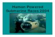 Safety Rules - Human Power Submarine - International Submarine Race