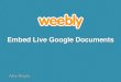 Weebly Embed Google Drive Document