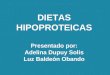 DIETAS HIPOPROTEICAS