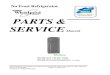 Whirpool No Frost Refrigerator Parts and Service Manual