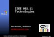 Wireless Technologies and .11n