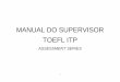 TOEFL ITP Supervisor´s Manual em portugues