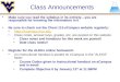 CHEM 115 Spring 2014 Lecture # 1
