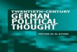 20th Century German Political Thought 2006 eBook