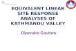 Equivalent Linear Site Response Analyses of Kathmandu Valley