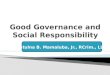 Good Governance and Social Responsibility