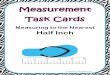 Measurement Task Cards Measuring to the Nearest Half Inch