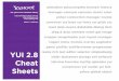 YUI 2.8.0 Cheat Sheet Packet