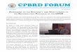 CPBRD Forum No. 2013-02- Reforestation Program of the DENR