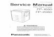 Panasonic FP1680-2080 Service Manual