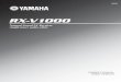 Yamaha Receiver RX-V1000 Manual