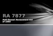 RA 7877 - Sexual Harassment Lecture
