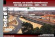 Manual DISEÑO GEOMETRICO DE VIA URBANA no oficial por MTC