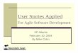 User Stories Applied Agile Software Development XP Atlanta 2004