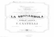 La Sonnambula Composte Da F. Castelli