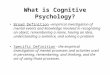 History of Cognitive Psychology