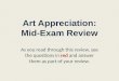 Art Appreciation Midterm Review