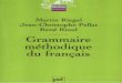 Grammaire Methodique Du Francais
