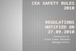 CEA Safety Rules 2010