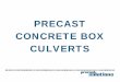 Precast Box Culverts