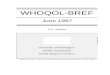 WHOQOL-BREF With Scoring Instructions