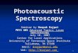 Photoacoustic Spectroscopy