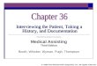 Chapter 36 Interviewing the Patient Taking a History