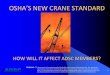 Assoc of Foundation Drilling New OSHA Crane Standard