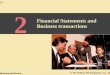 Financial Statements and Business transactions