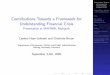 C. Bruun/C. Heyn-Johnsen: Contributions Towards a Framework for Understanding Financial Crises