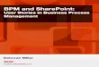 BPM Sharepoint User Stories