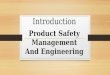 Product Safety Management