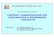 Contract Administration for Construction & Engineering Contracts
