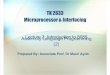 TK2633-Lecture3-Introduction to 8085 Assembly Language Programming(2)