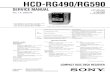 Sony HCD-RG490 RG590 Sistema de Audio CD-Casette Manual de Servicio